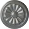 Ekena Millwork Olivia Ceiling Medallion (Fits Canopies up to 2 1/8"), Hand-Painted Silver, 7 7/8"OD x 1 1/8"P CM07OLSLS - alternate 1